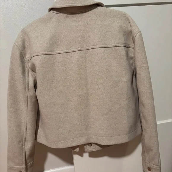 Loft  Brushed Cropped Shirt Jacket - Picture 2 of 2